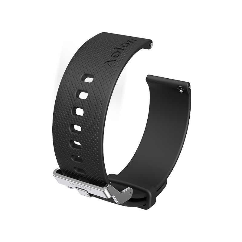 Aolon 22mm texturerat silikonarmband - Aolon
